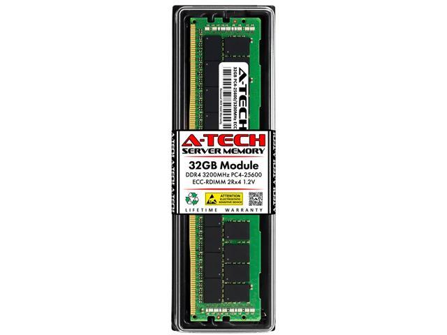 32GB RAM Replacement for Dell 370-AEVR, 370-AEXZ, 75X1V, AA783422, AA799087, AA810827, AB214252, FM38V, HF6GX, PXDFC, SNP75X1VC/32G | DDR4 3200MHz PC4-25600 ECC RDIMM 2Rx4 Server Memory