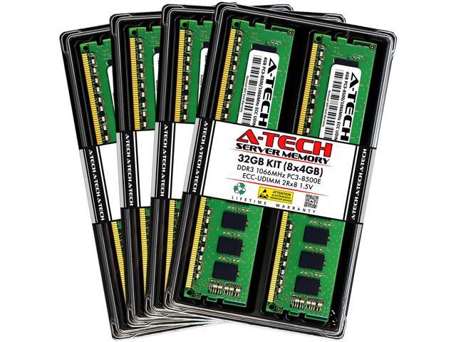 A-Tech 32GB DDR3L Laptop RAM Kit - 4x8GB 1866MHz SODIMM Memory Upgrade For Notebooks & AIO Computers