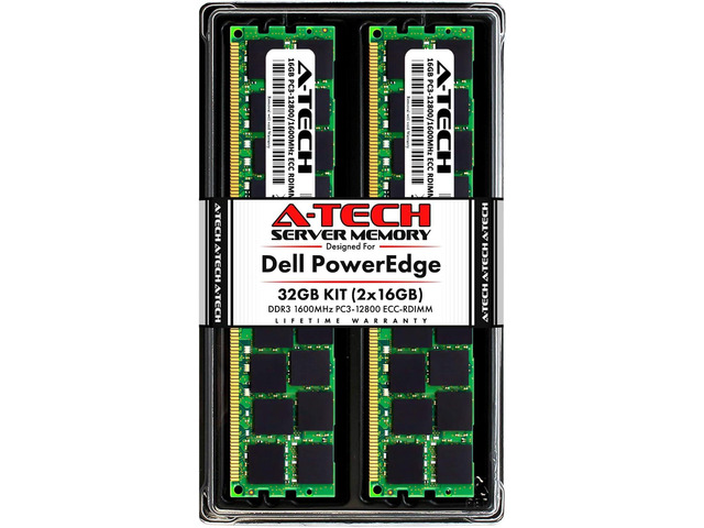 for dell r620 r720 r720xd r820 r920 r630 r730 r730xd... 32GB (2x16GB) RAM for Dell PowerEdge R320, R420, R420xr, R520, R620 ...