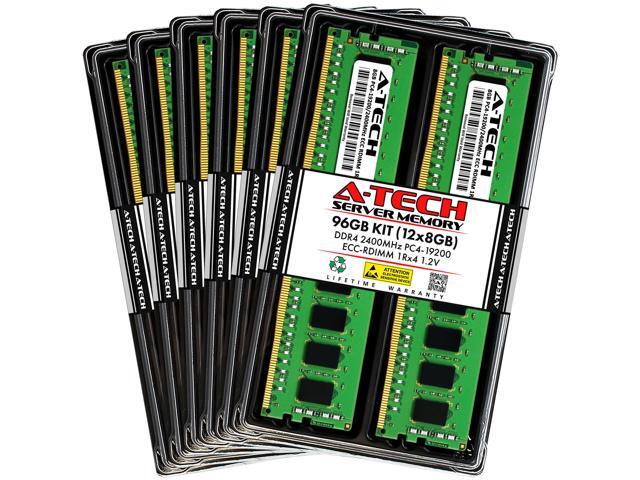 96GB (12x8GB) RAM for Dell PowerEdge R430, R530, R630, R630 XL, R730 ...