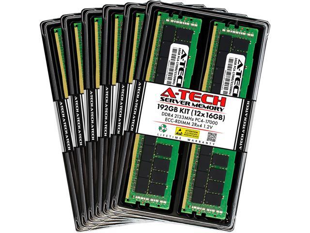 192GB (12x16GB) RAM for Dell PowerEdge R430, R530, R630, R630 XL, R730 ...