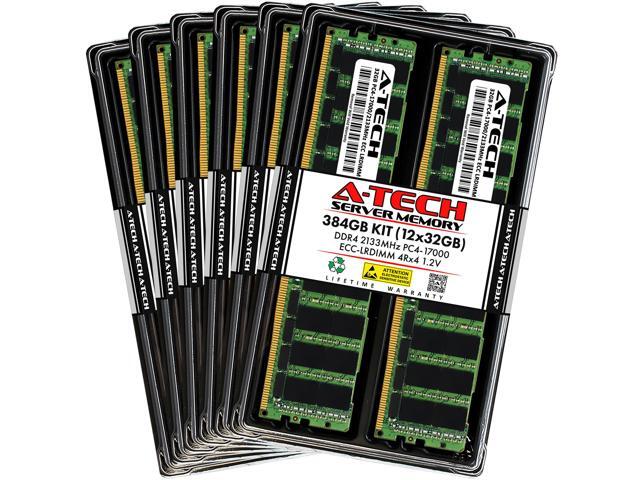 384GB (12x32GB) RAM for Dell PowerEdge R430, R530, R630, R630 XL, R730 ...