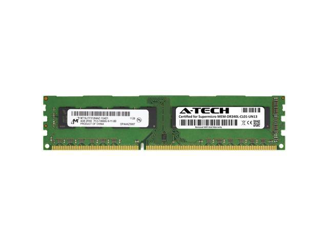 Barrette RAM DDR3 4 Go 1600 MHz DIMM - Compatible Supermicro MEM-DR340L-HL01-UN16