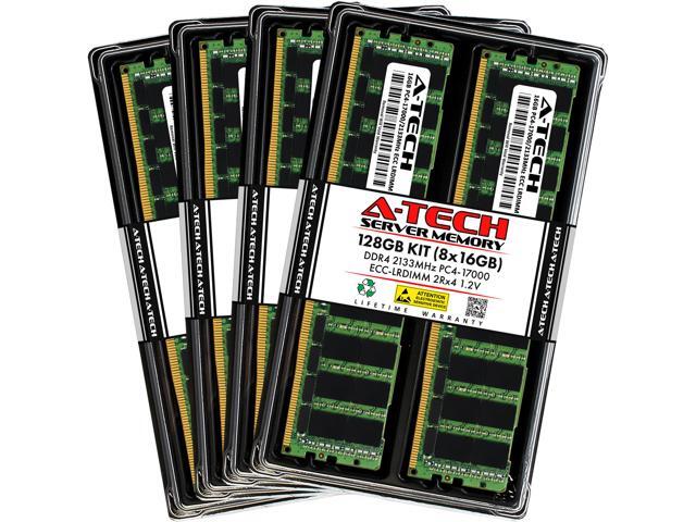 Kit RAM Serveur A-Tech 128 Go (4x32 Go) DDR4 2400 MHz ECC LRDIMM - Garantie à Vie