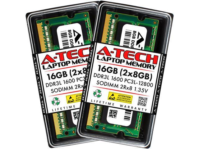 A-Tech 4GB RAM for FUJITSU LIFEBOOK T725 DDR3/DDR3L 1600 SODIMM PC3-12800/PC3L-12800 1.35V 204-Pin Memory Upgrade Module 