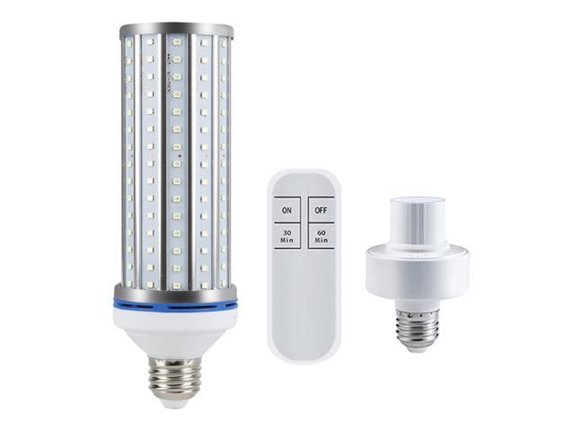80W UV Germicidal Corn Lamp Timing Remote Control Disinfection Light Bulb Lamps 