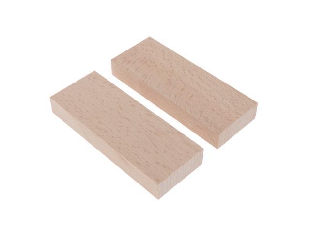 unfinished rectangular wood blocks