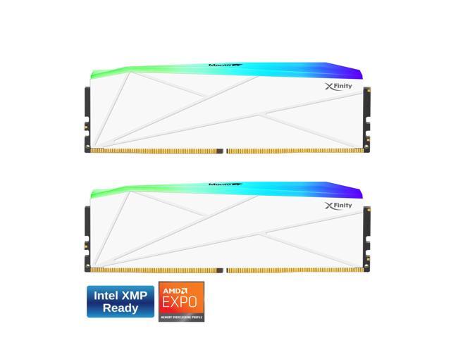 V-COLOR Manta XFinity RGB DDR5 48GB (24GBx2) 7600MHz XMP 3.0 & AMD EXPO
CL36 1.4V RGB Gaming Desktop Upgrade RAM U-DIMM Memory Module SK Hynix IC - WHITE (TMXFL2476836WWK)