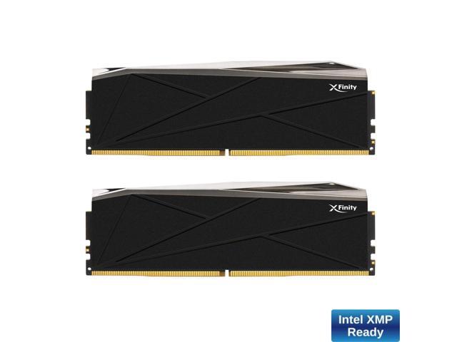V-COLOR Manta XFinity RGB DDR5 32GB (16GBx2) 8000MHz CL38 1.45V RGB Gaming Desktop Upgrade RAM CUDIMM Memory Module SK Hynix IC -Black / Silver (TMXFCL1680838KSK)