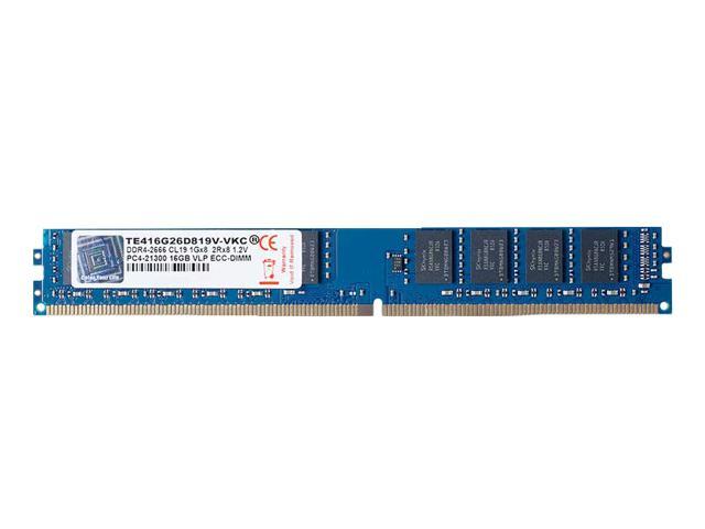 v-color 16GB DDR4 SDRAM VLP ECC-DIMM DDR4 2666MHz(PC4-21300) SK Hynix IC Server Memory Model TE416G26D819V-VKC