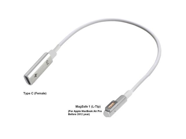 Astrolabe svimmelhed kreativ USB-C Type C Female to Magsafe 1 L-Tip Power Adapter Charging Cable works  for Apple MacBook Air Pro 15 inch 17 inch Before Year 2012(with Magsafe 1 L  Shape tip) Laptop Batteries /