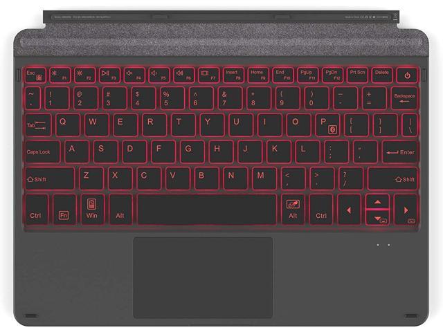Inateck Surface Go Keyboard, Bluetooth 5.1, 7-Color Backlight, Compatible with Surface Go [ONLY], KB02009 Black