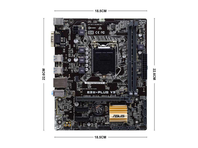 Used - Very Good: Asus E3M-PLUS V5 Original Desktop Motherboard C232 ...