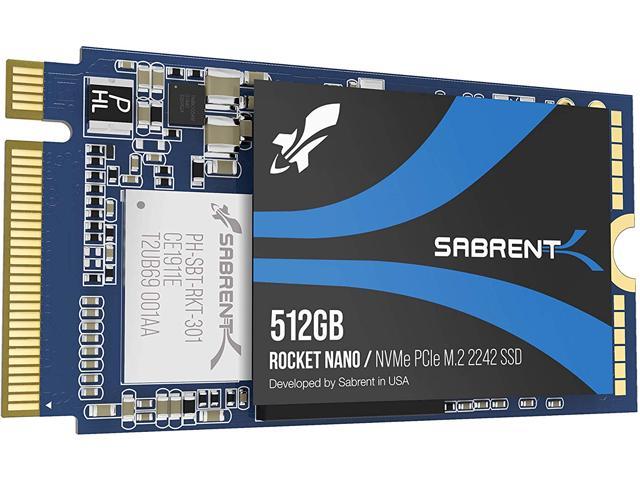 SABRENT 512GB Rocket NVMe PCIe M.2 2242 DRAM-Less Low Power Internal High-Performance SSD (SB-1342-512)