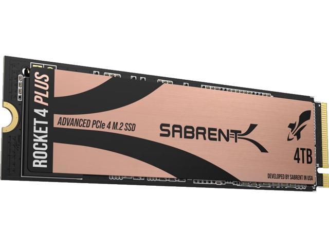 Sabrent 4TB Rocket 4 Plus NVMe 4.0 Gen4 PCIe M.2 Internal SSD Extreme Performance Solid State Drive R/W 7100/6600MB/s (SB-RKT4P-4TB)