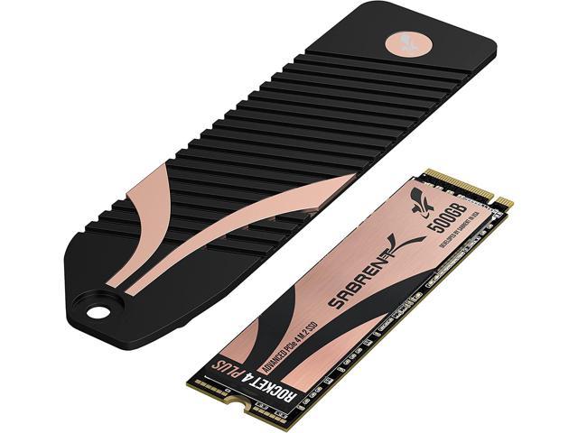 Sabrent 500GB Rocket 4 Plus NVMe 4.0 Gen4 PCIe M.2 Internal Extreme Performance SSD + M.2 NVMe Heatsink for The PS5 Console (SB-RKT4P-PSHS-500)