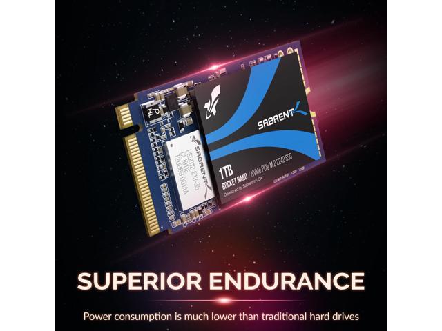 SABRENT 1TB Rocket NVMe PCIe M.2 2242 DRAM-less Low Power Internal