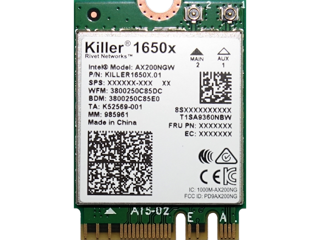 Killer Wireless AX1650 Module Dual Band Wi-Fi, Bluetooth - Newegg.com