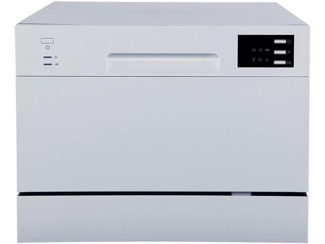 Countertop Dishwasher with Delay Start & LED - Silver - Newegg.com