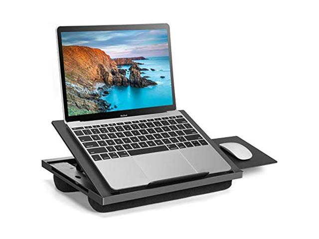 Photo 1 of Adjustable Lap Desk - with 6 Adjustable Angles, Detachable Mouse Pad, Dual Cushions Laptop Stand for Car Laptop Desk, Work Table, Lap Writing Board & Drawing Desk on Sofa or Bed by HUANUO