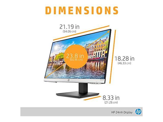 HP 24mh FHD Monitor - Computer Monitor with 23.8-inch IPS and Ultra ...