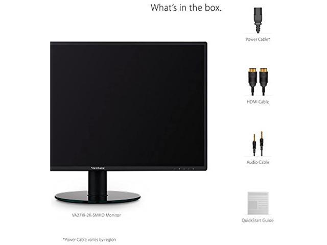 Viewsonic Va2719 2k Smhd 27 Wqhd 2560 X 1440 2k Hdmi Displayport Built In Speakers Monitor Newegg Com
