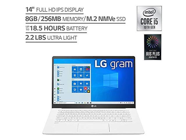 LG Gram Laptop 14Z90N-U.ARW5U1 Intel Core i5 10th Gen 1035G7 (1.20 GHz ...