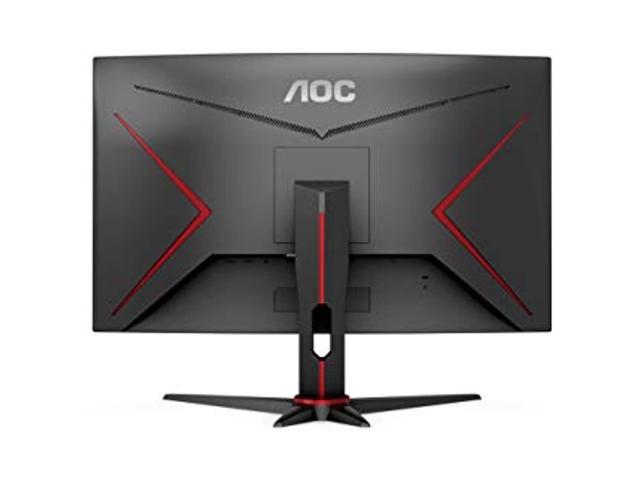 Aoc C27g2z 27 Curved Frameless Ultra Fast Gaming Monitor Fhd 1080p 0 5ms 240hz Freesync Hdmi Dp Vga Height Adjustable 3 Year Zero Dead Pixel Guarantee Black 27 Fhd Curved Newegg Com