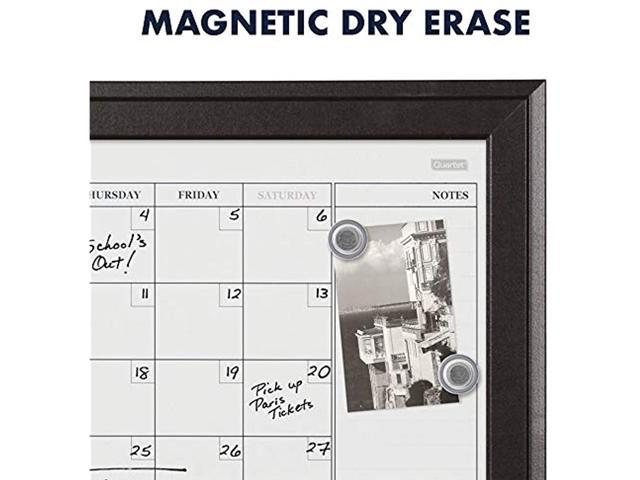 Quartet Combination Magnetic Whiteboard Calendar And Corkboard 17 X 23 Combo Dry Erase White 4867