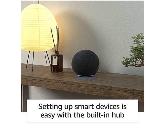 smart home hub Charcoal and Alexa 4th Gen All-new Echo | With premium sound