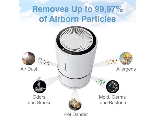 GENIANI Home Air Purifier with True HEPA Filter for Allergies and Pets