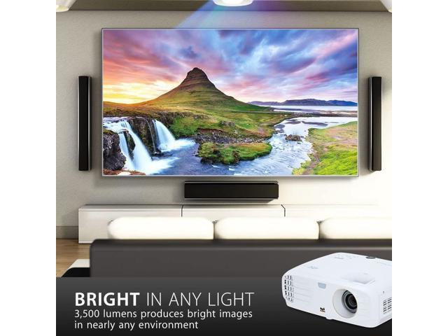 ViewSonic True 4K Projector with 3500 Lumens HDR Support and Dual HDMI for  Home Theater Day and Night
