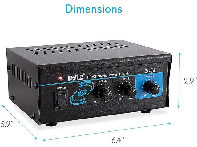 pyle pca2 2x40w stereo amplifier