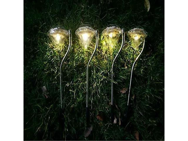 4x Waterproof Solar Power Led Garden Lights Landscape Pathway Solar Power Led Garden Lights Landscape