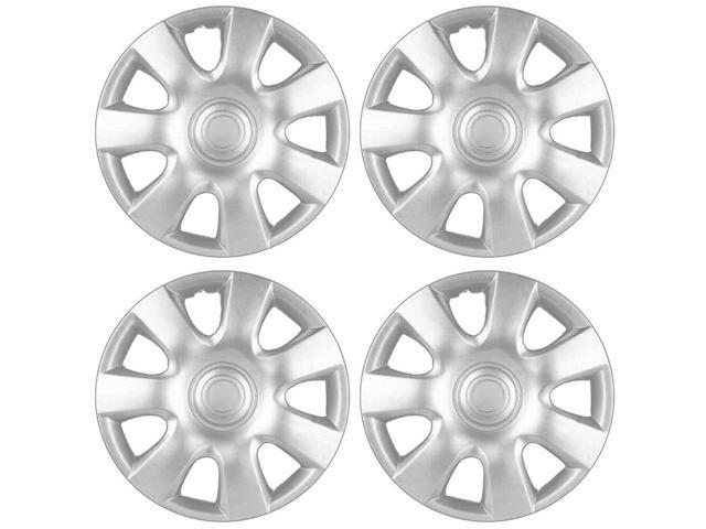 15 inch 4 lug black hubcaps