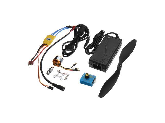 XXD A2212 1000KV Brushless Motor with 30A ESC Servo Tester Power Supply for F450 S500 Quadcopter