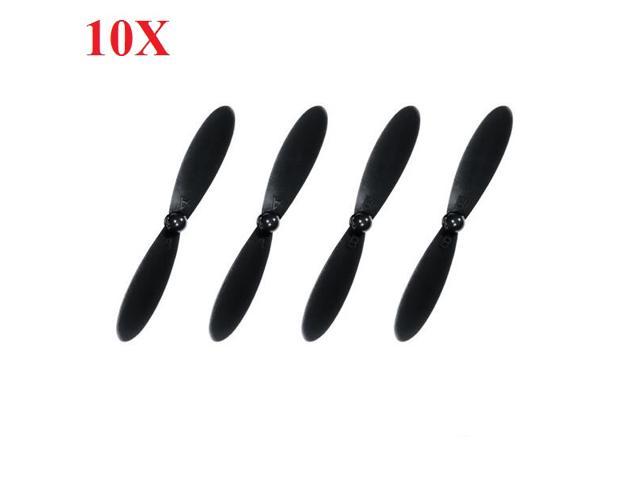 Drone Propeller Props Replacement Parts for HUBSAN H107P H107C+ H107D+ H107C PLUS H107D PLUS RC Quadcopter 4pcs/set as described Black