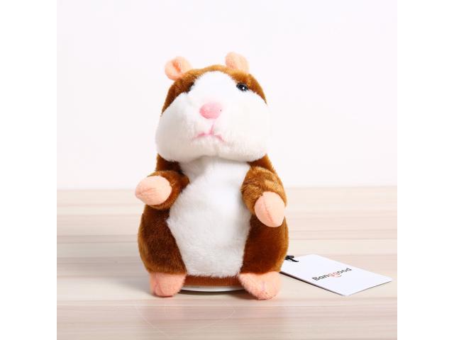 Talking Hamster Mimicry Electronic Plush Toy Speak Sound Record Kids Fun Gift 