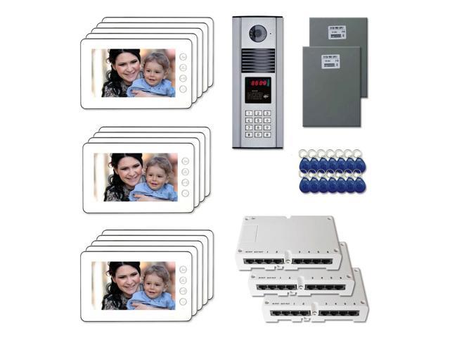 8 Details about   Office Building Door Entry Video Intercom System Kit with 7" Color Monitors 