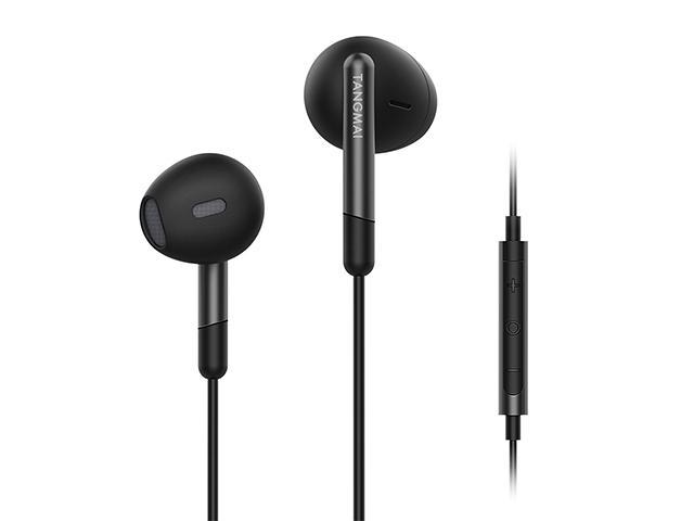 EP-C3 Lightweight Stereo Headphones for iPhone Samsung and Other Smartphones with 3.5 mm Audio Jack AUKEY In-Ear Earphones for Music with Cable and 2 Mobile Coil Drivers