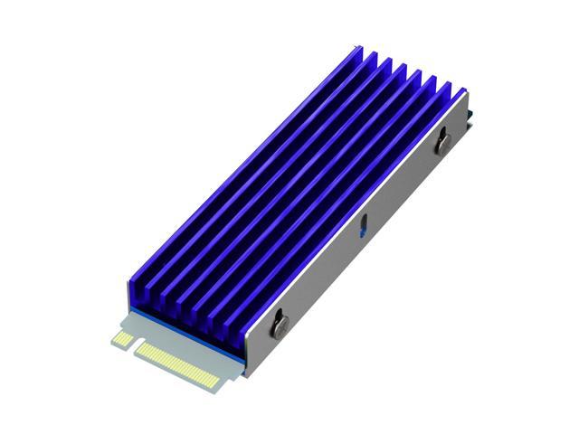 GLOTRENDS M.2 Heatsink for 2280 M.2 SSD, Fit for PC/PS5/PS5 Slim Installation, 22x70x6mm Aluminum Body, Including Thermal Pad