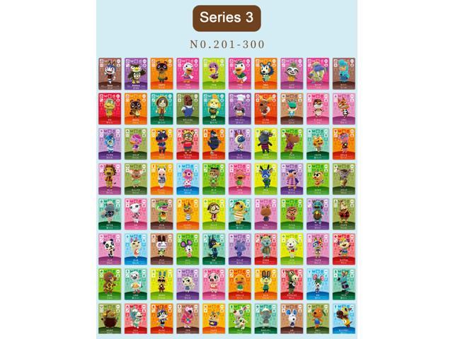 Animal Crossing - New 100Pcs Series 3  Full Set NFC PVC TAG Mini  Cards for Switch AMIIBO WII U (With Card box) 