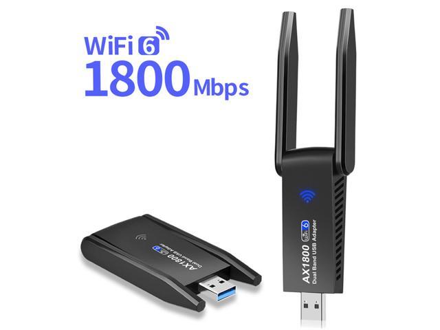 1800Mbps WiFi 6 USB 802.11AX 2.4G/5GHz USB3.0 Wi-Fi Lan Ethernet Dongle Network Card For Win7/10/11 RTL8832 Chip - Newegg.com