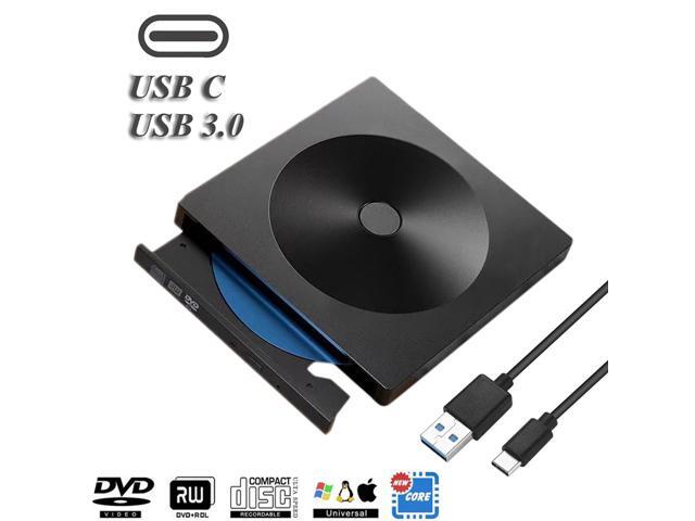 Type C USB 3.0 Slim External DVD RW CD Writer Drive Burner Reader Player Optical Drives CD-RW Burner Reader Recorder For Laptop