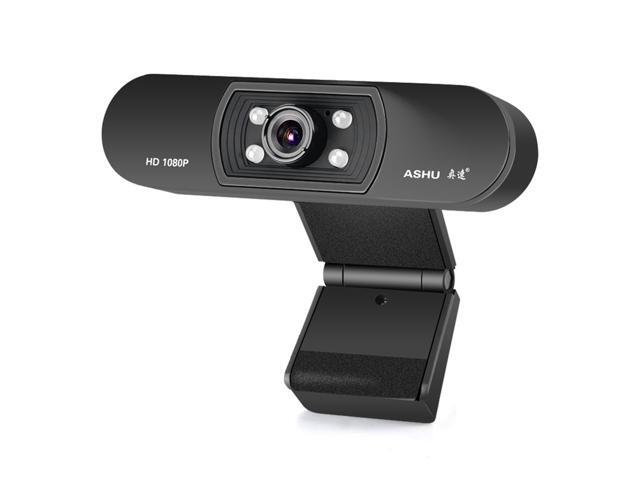 Webcam 1080P HD Web Camera with Built-in Microphone 1920 x 1080p USB Plug&Play WebCam Widescreen Video