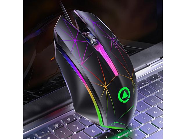 1200DPI USB Wired Gaming Mice Colourful Backlight Ergonomic Gaming Mouse for Computer Laptop Gamer Mouse USB Wired Mouse