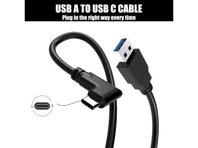16FT/5M Oculus Quest 2 Link Cable 16FT LiHeng 90 Degree Link Cable with 5Gbps Data Transfer and 3A Fast Charging USB A to USB C Link Cable for Oculus Quest and Quest 2 VR Headset and Gaming PC … 
