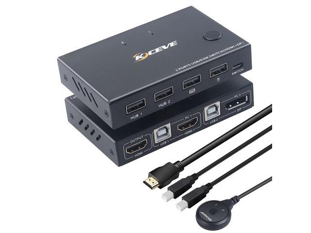 Ports Displayport Hdmi Kvm Switch Box Displayport And Hdmi Kvm Switcher For Computers