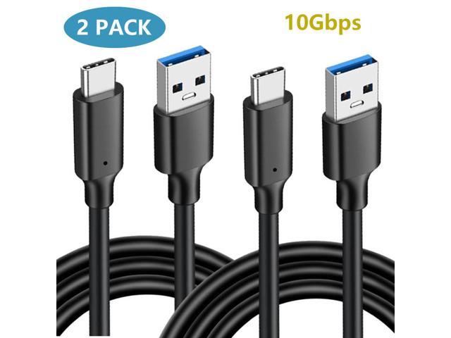 [2 PACK, 3.3FT/1M] USB 3.2 Type A to USB-C Cable 10Gbps, USB 3.2 Gen 2 Type  C Data Cable, 3A 60W QC 3.0 Fast Charging Cable, USB C 3.1/3.2 Cable for
