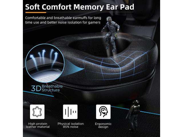 Wired Gaming Headset for PS5, PS4, PC, Stereo Surround Sound Gaming Headphones with Noise Cancelling Microphone, Over-Ear Gamer... 